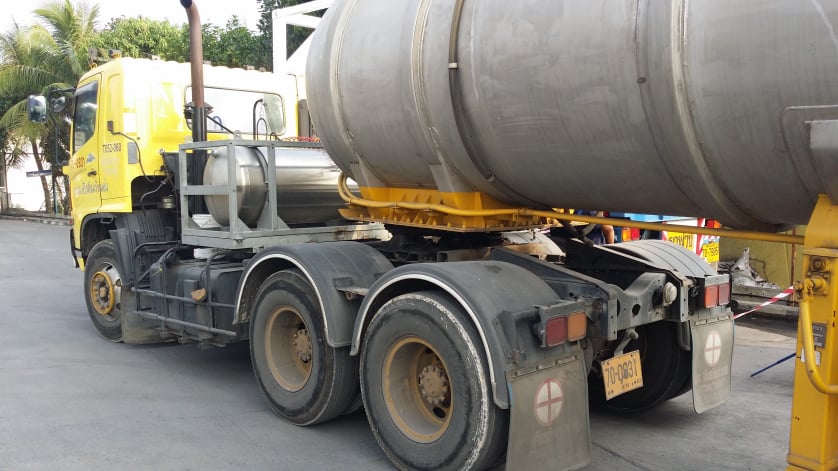 First LNG Truck in Thailand in 2015 is converted by Tiger Automotive 4